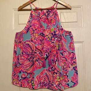 Lilly Pulitzer Sleeveless Silk Top